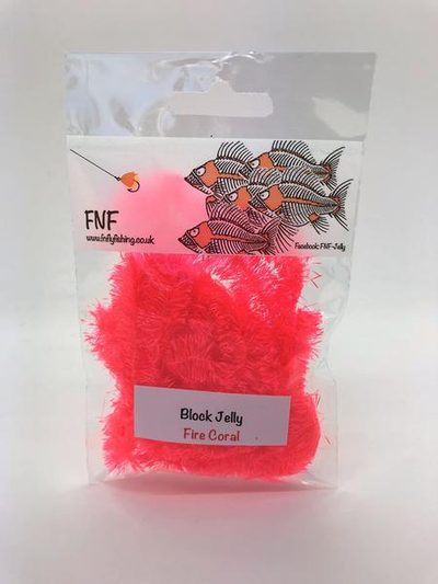 FNF Block Jelly 15mm Fire Coral Chenilles, Body Materials