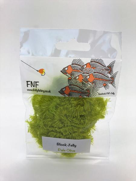FNF Block Jelly 15mm Pale Olive Chenilles, Body Materials