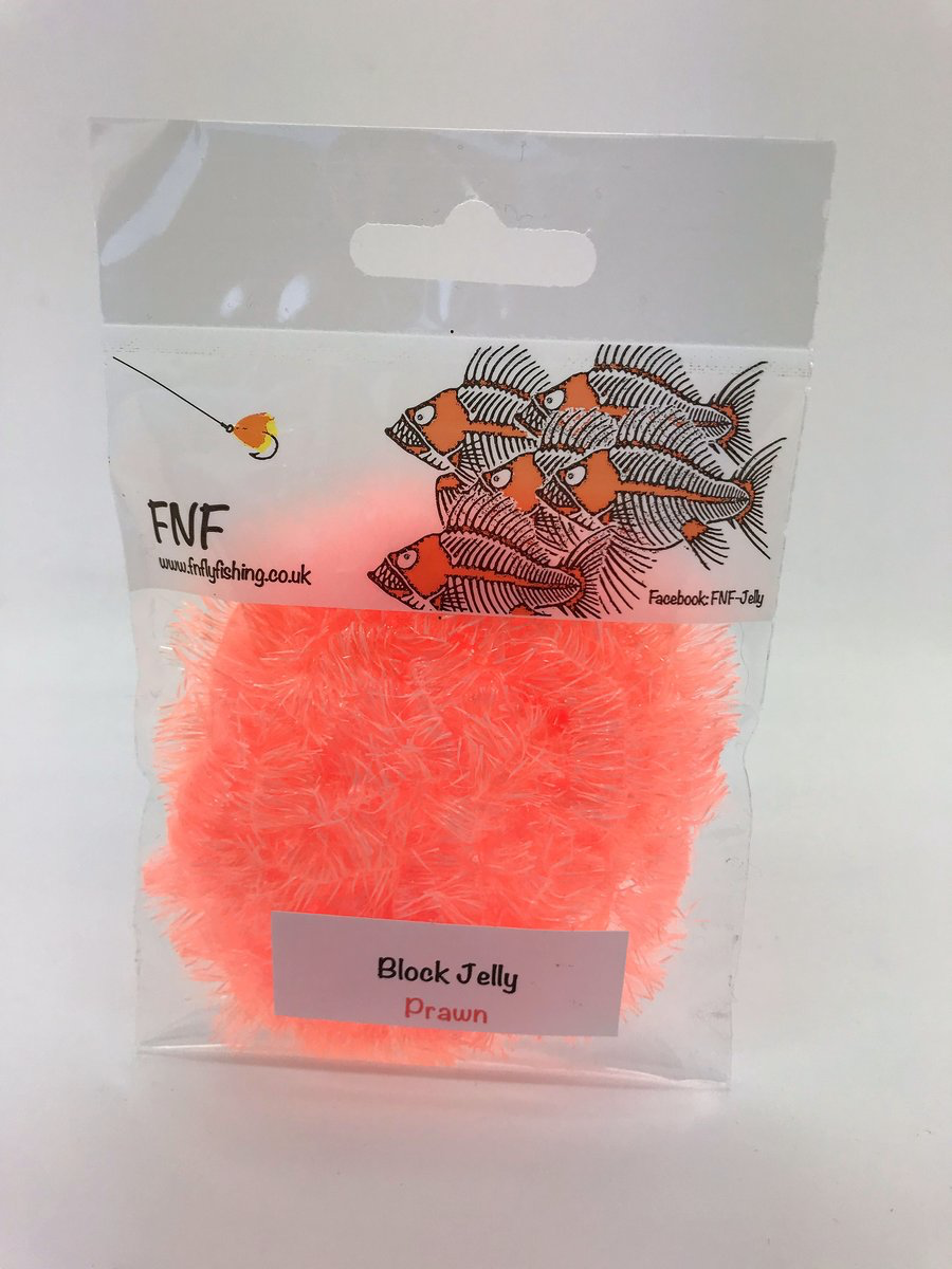 FNF Block Jelly 15mm Prawn Chenilles, Body Materials