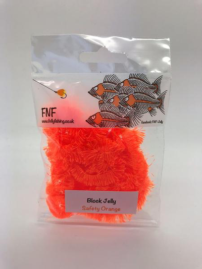 FNF Block Jelly 15mm Safety Orange Chenilles, Body Materials