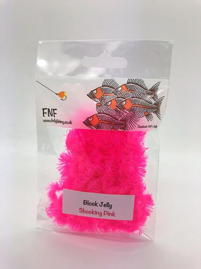 FNF Block Jelly 15mm Shocking Pink Chenilles, Body Materials