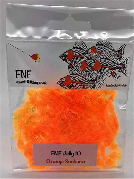 FNF Jelly 10 mm Orange Sunburst Chenilles, Body Materials