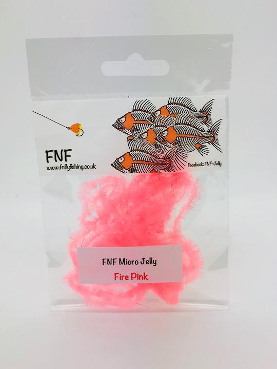 FNF Micro Jelly 6mm Fire Pink Chenilles, Body Materials