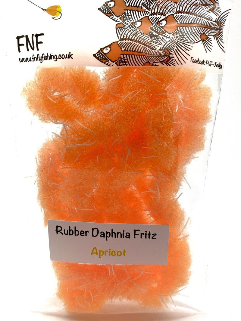 FNF Rubber Daphnia Fritz Apricot Chenilles, Body Materials