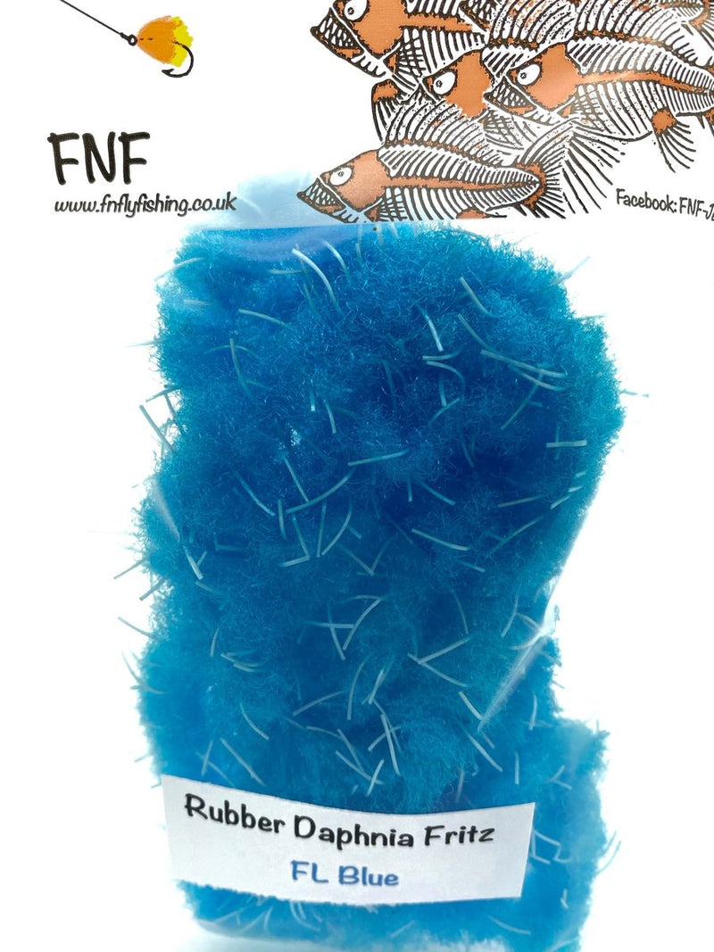 FNF Rubber Daphnia Fritz Fl. Blue Chenilles, Body Materials