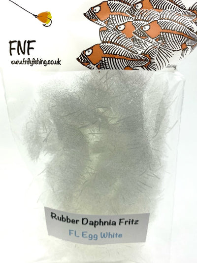 FNF Rubber Daphnia Fritz Fl Egg White Chenilles, Body Materials