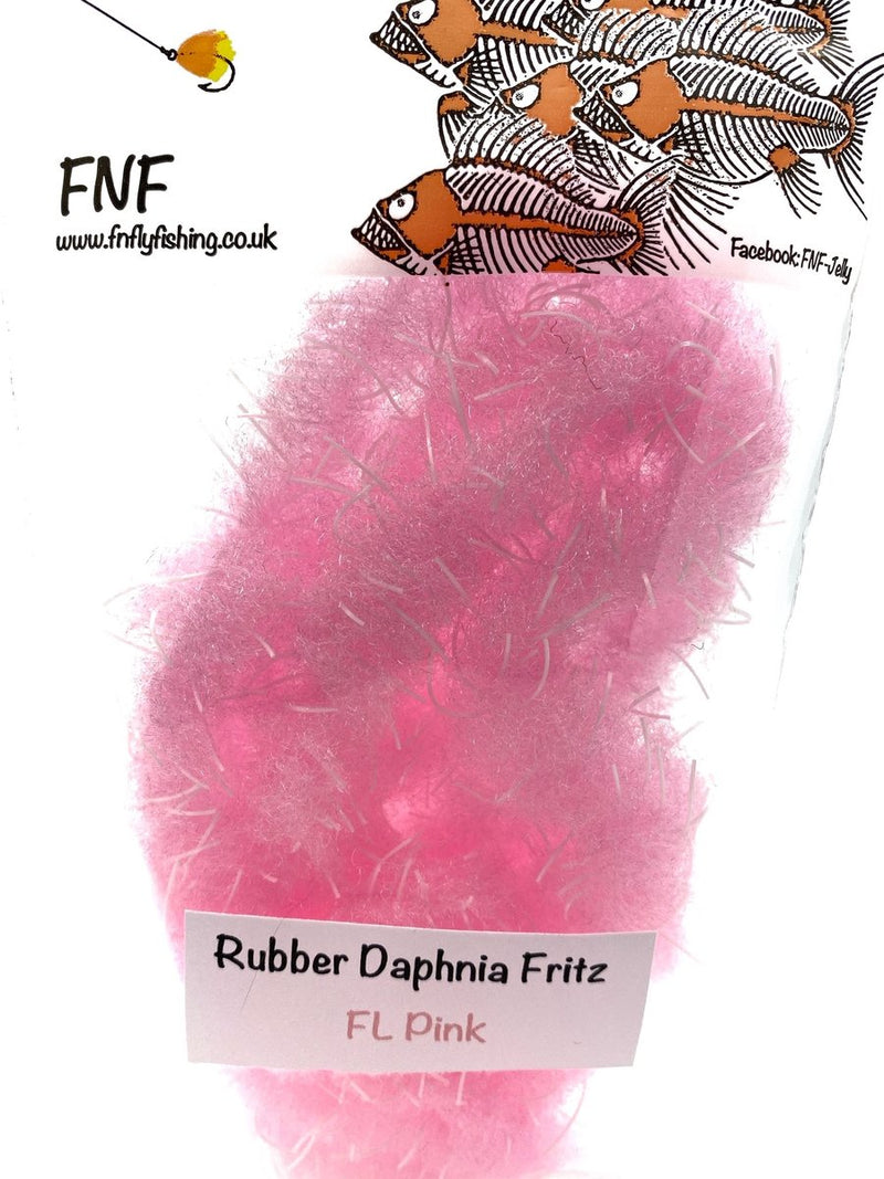 FNF Rubber Daphnia Fritz Fl. Pink Chenilles, Body Materials