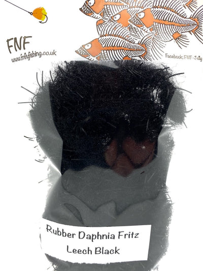 FNF Rubber Daphnia Fritz Leech Black Chenilles, Body Materials