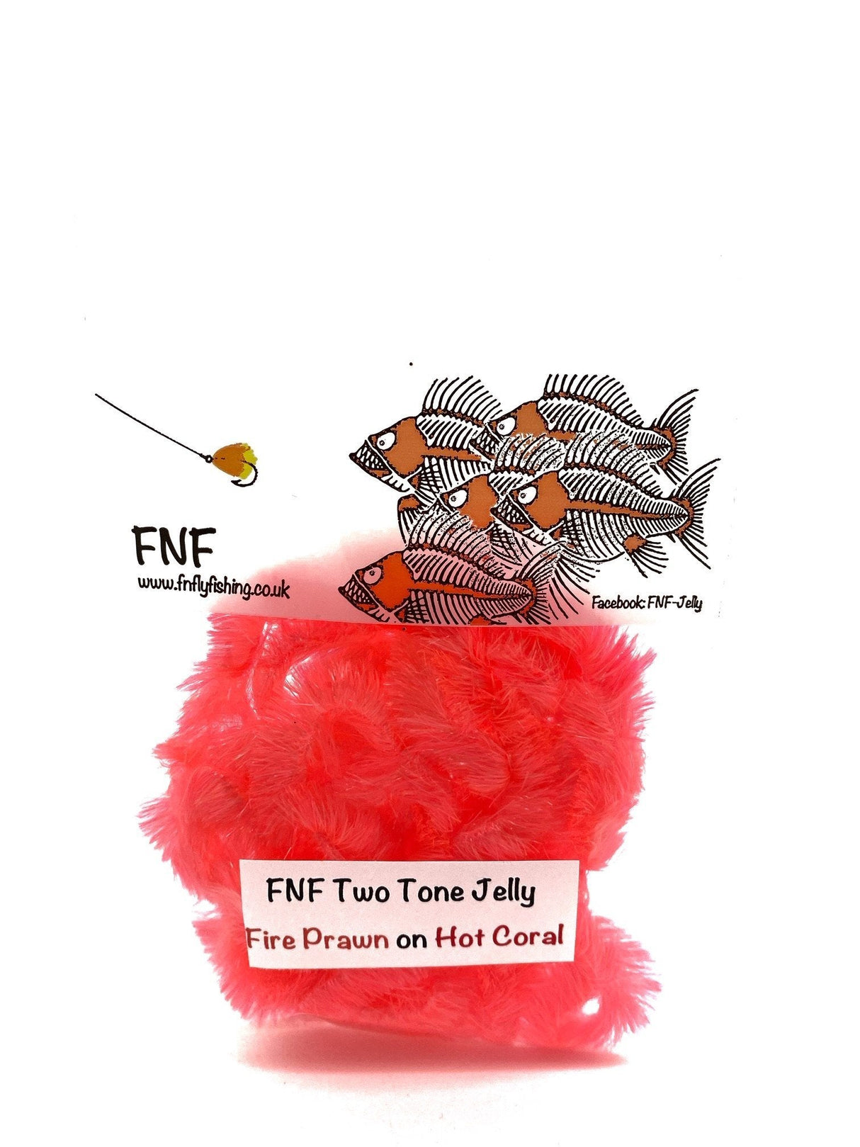FNF Two Tone Jelly Fire Prawn On Hot Coral Chenilles, Body Materials