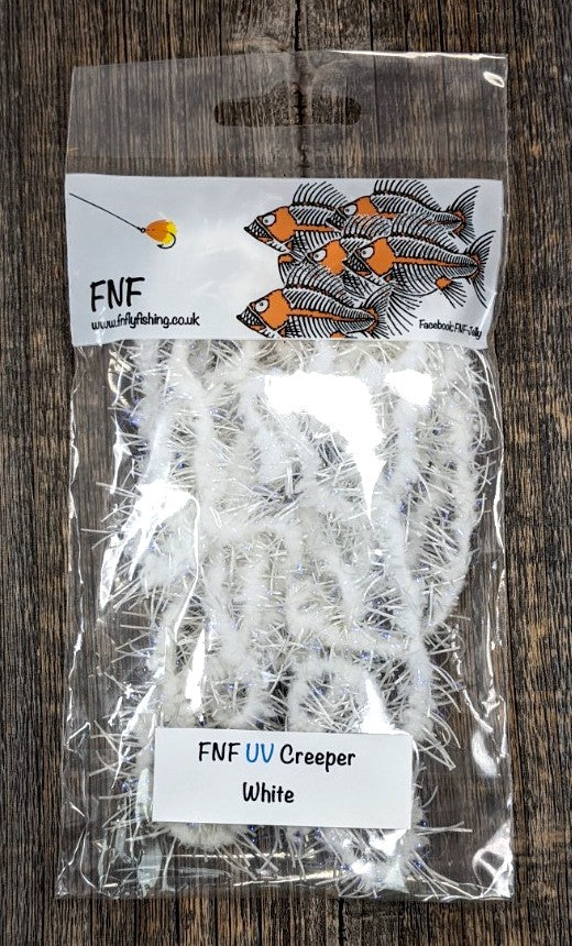 FNF UV Creeper Fl. White Chenilles, Body Materials