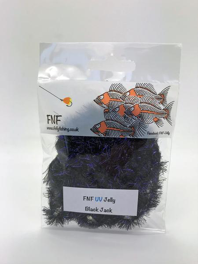 FNF UV Jelly 15 mm Black Chenilles, Body Materials