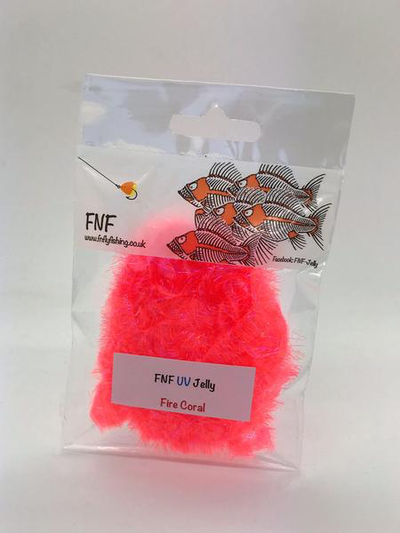 FNF UV Jelly 15 mm Fire Coral Chenilles, Body Materials