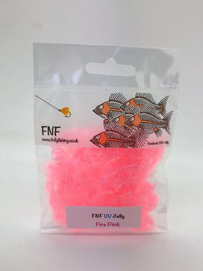 FNF UV Jelly 15 mm Fire Pink Chenilles, Body Materials