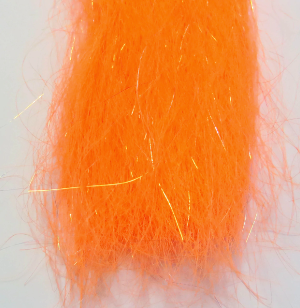 Frenzy Fly Fiber Electric Orange Chenilles, Body Materials