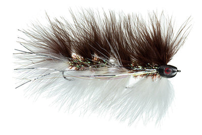 Galloup's Barely Legal (Fish Skull) Brown/Cream / 4 Flies