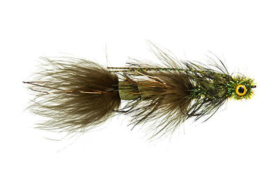 Galloup's Tips Up Olive / 2 Flies