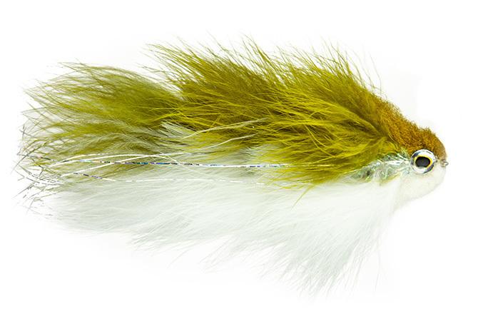 Galloup's Triple TA Bunker Olive/White #1 Flies