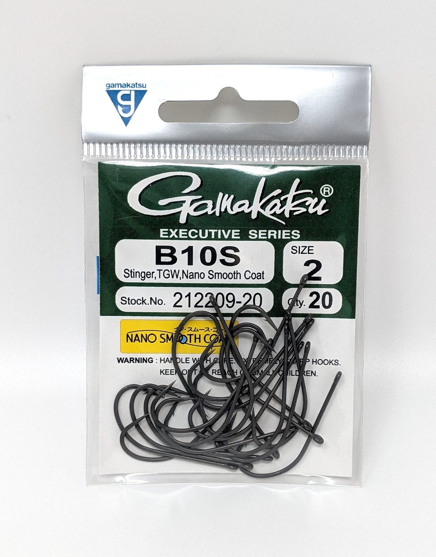Gamakatsu B10S Stinger TGW Nano Smooth Hook 20 pack – Dakota Angler &  Outfitter
