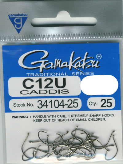 Gamakatsu C12U Caddis Hook 25 pack 12 Hooks