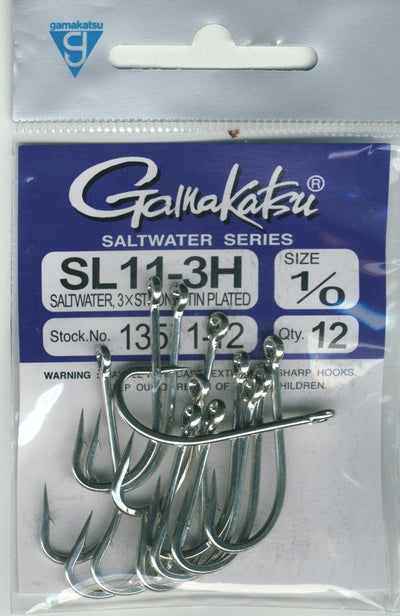 Gamakatsu SL11-3H Saltwater Hook 2 (12 pack) Hooks