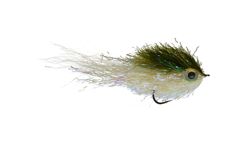 Graham's Ripple Minnow Olive/Pearl / 2 Flies