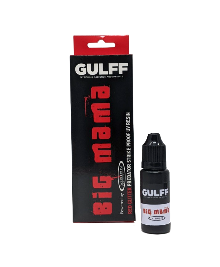 GULFF UV Predator Resin 15ml Big Mama (Red Glitter) Cements, Glue, Epoxy