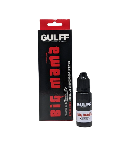 GULFF UV Predator Resin 15ml Big Mama (Red Glitter) Cements, Glue, Epoxy