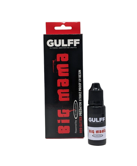 GULFF UV Predator Resin 15ml Big Mama (Red Glitter) Cements, Glue, Epoxy