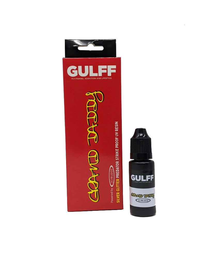 GULFF UV Predator Resin 15ml Grand Daddy (Silver Glitter) Cements, Glue, Epoxy