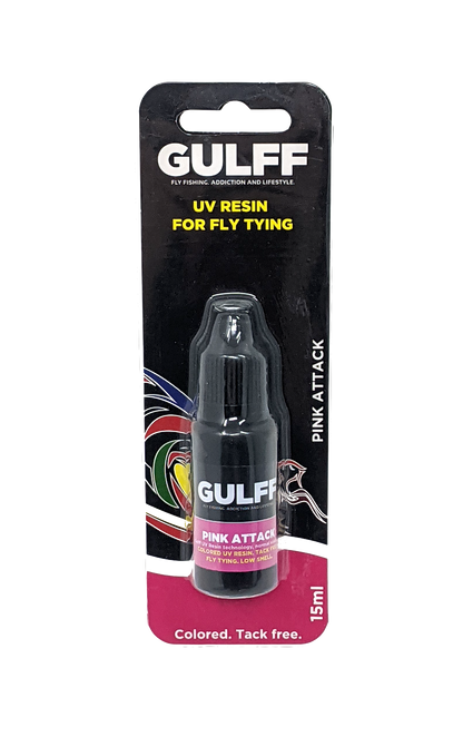 GULFF UV Resin 15ml Pink Attack Cements, Glue, Epoxy