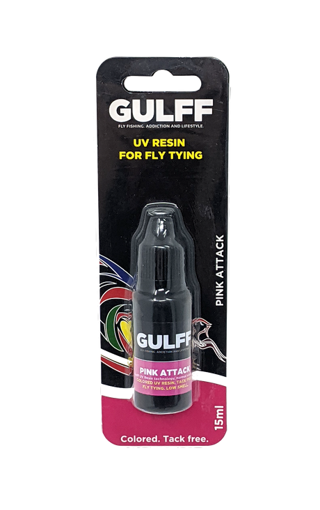 GULFF UV Resin 15ml Pink Attack Cements, Glue, Epoxy