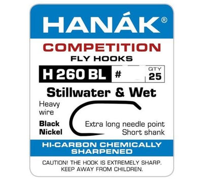 Hanak 260 Wet Fly Hook 25 Pack 8 Hooks