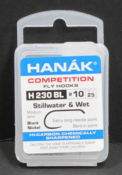 Hanak Hooks Model 230 BL Wet Fly 25 Pack 10 Hooks
