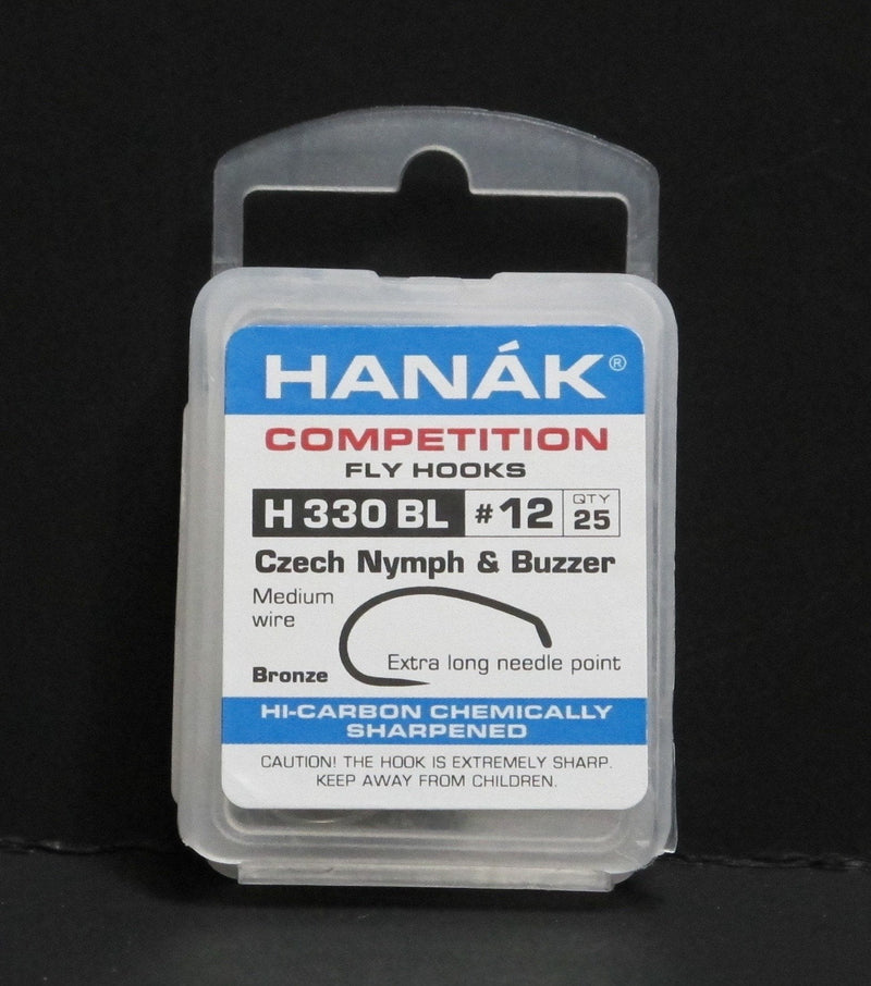 Hanak Hooks Model 330 Czech Nymph 25 Pack size 12