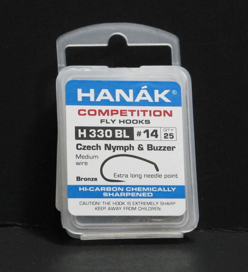 Hanak Hooks Model 330 Czech Nymph 25 Pack size 14