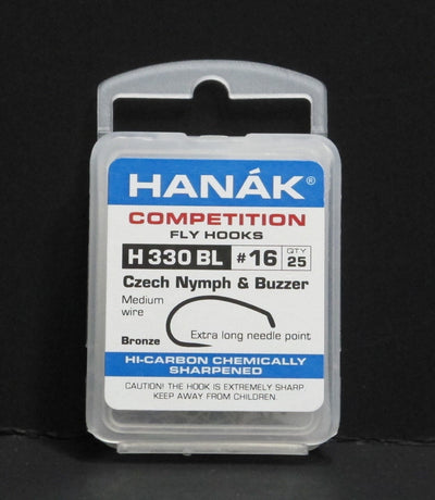 Hanak Hooks Model 330 Czech Nymph 25 Pack size 16