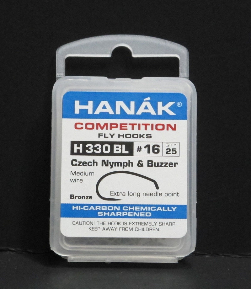 Hanak Hooks Model 330 Czech Nymph 25 Pack size 16