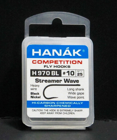 Hanak Hooks Model 970 BL Streamer Wave 25 Pack size 10