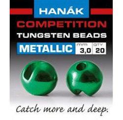 Hanak Metallic+ Slotted Tungsten Beads 20 pack Beads, Eyes, Coneheads