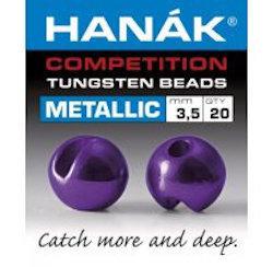 Hanak Metallic+ Slotted Tungsten Beads 20 pack Dark Violet / 2 mm Beads, Eyes, Coneheads