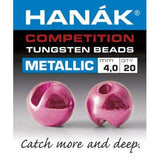 Hanak Metallic+ Slotted Tungsten Beads 20 pack Light Pink / 2 mm Beads, Eyes, Coneheads