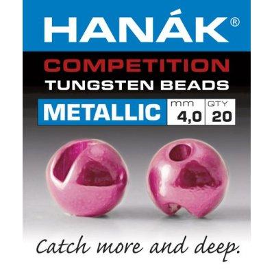 Hanak Metallic+ Slotted Tungsten Beads 20 pack Light Pink / 2 mm Beads, Eyes, Coneheads