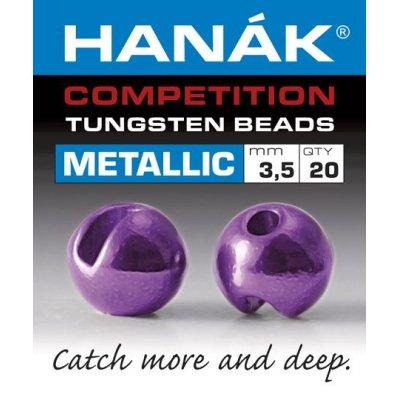 Hanak Metallic+ Slotted Tungsten Beads 20 pack Light Violet / 2 mm Beads, Eyes, Coneheads