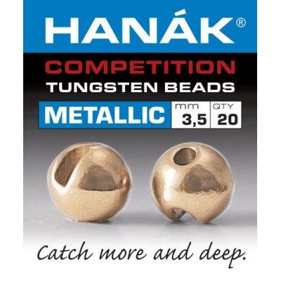 Hanak Metallic+ Slotted Tungsten Beads 20 pack Rouge Gold / 2 mm Beads, Eyes, Coneheads