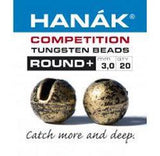 Hanak Round+ Slotted Tungsten Beads 20 pack Bronze / 2 mm Beads, Eyes, Coneheads