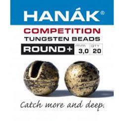 Hanak Round+ Slotted Tungsten Beads 20 pack Bronze / 2 mm Beads, Eyes, Coneheads