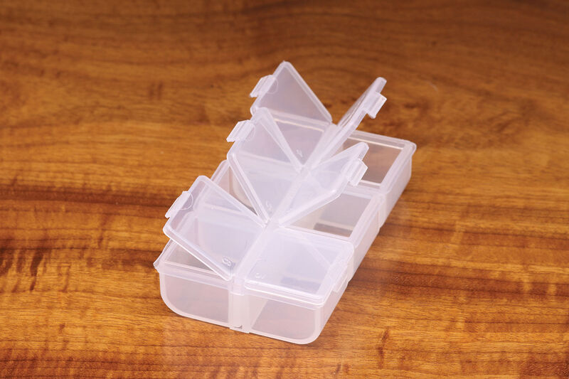 Hareline 6 Compartment Flip Cap Box Fly Tying Tool