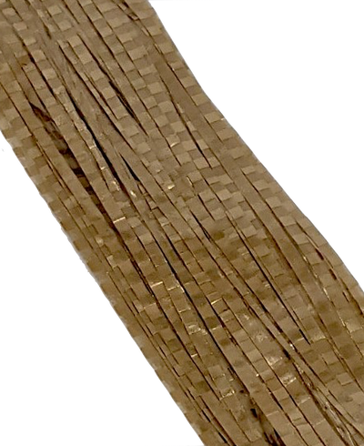 Hareline Boothe's Barred Matrix Fly Fiber Tan  Gold #8 Flash, Wing Materials