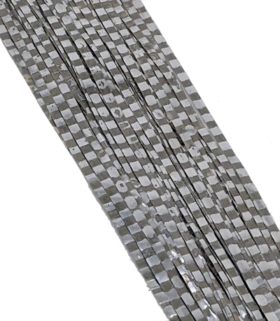 Hareline Boothe's Barred Matrix Fly Fiber Tan Silver #10 Flash, Wing Materials