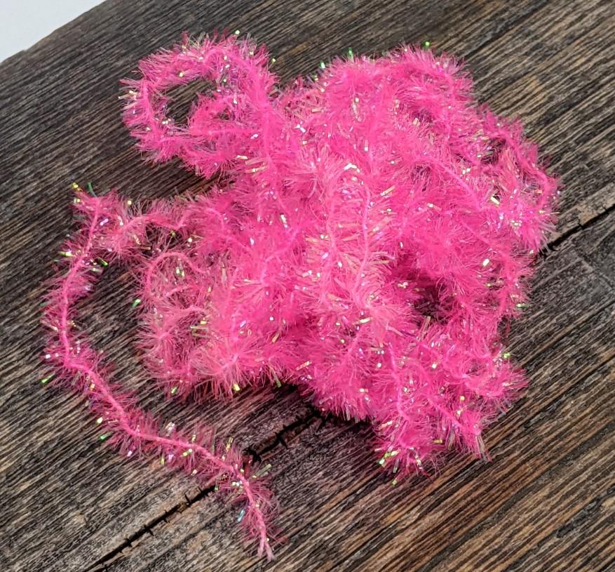 Hareline Cactus Chenille Fl Fuchsia / Medium Chenilles, Body Materials